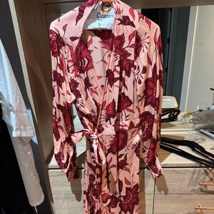 Omika floor length wrap dress